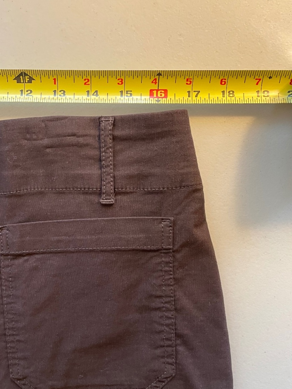 Nicole Miller High Waist Cropped Wide Leg Cotton/Linen Brown Pants, Size 12 - Picture 3 of 9